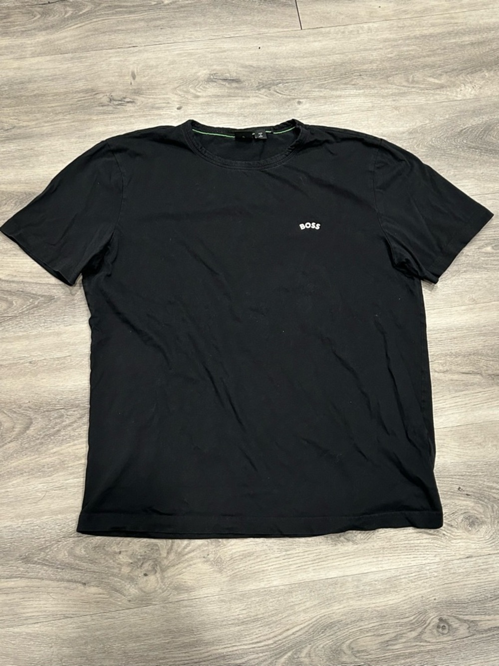 Boss Black Short Sleeve Crew Neck Tee with Small Logo